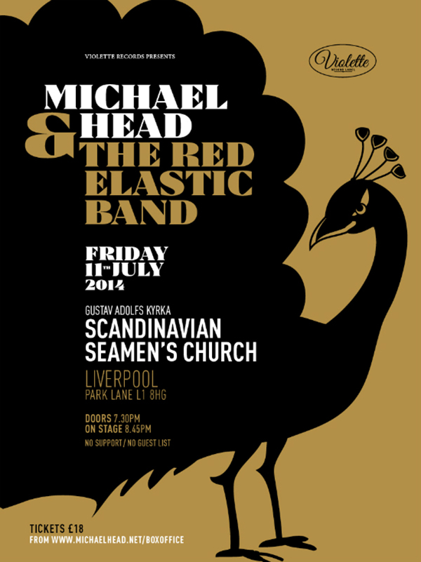 Michael Head & The Red Elastic Band poster by Pascal Blua