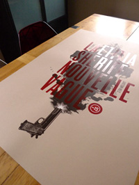 Affiche Laetitia Sheriff + Nouvelle Vague par Zig
