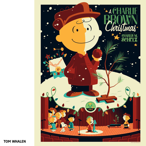 Affiche A Charlie Brown Christmas par Tom Whalen