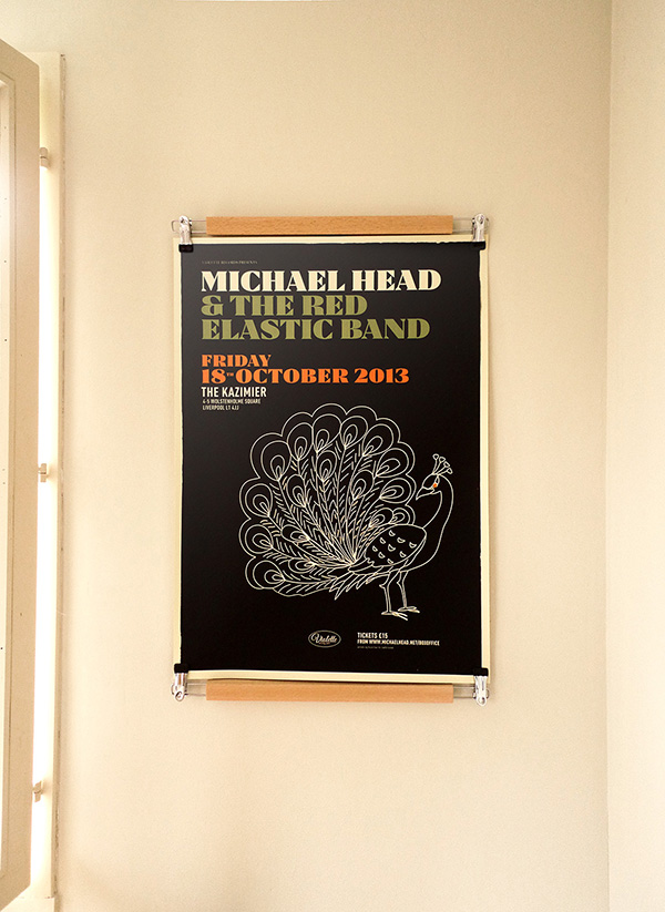 Affiche Michael Head - designed by Pascal Blua, printed by Dezzig