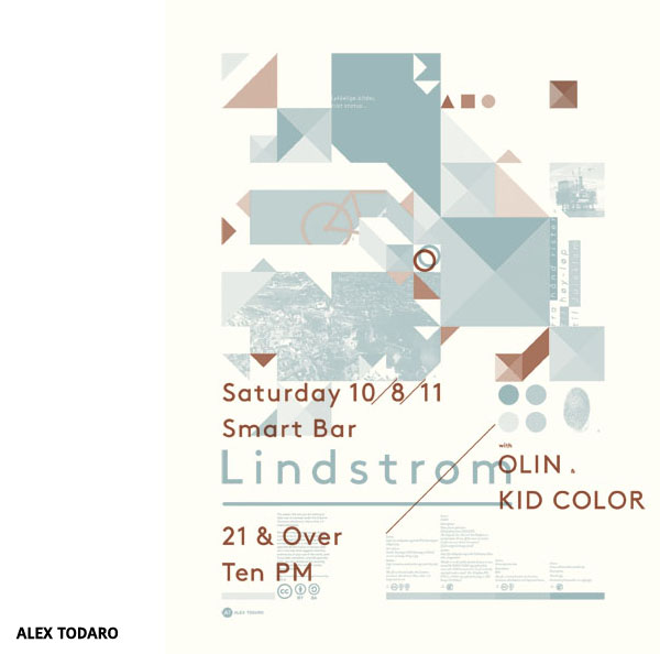 Affiche Lindstrøm with Olin & Kid Color par Alex Todaro