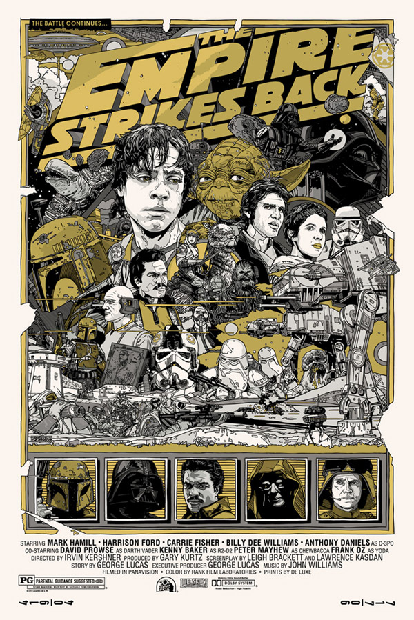 Affiche Mondo Star Wars par Tyler Stout