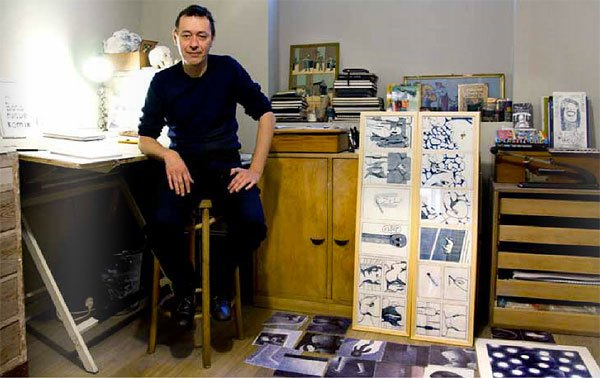 Eric Lambé dans son studio / © Photo Heleen Rodiers