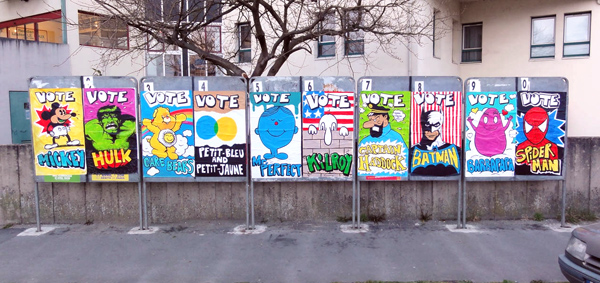 Mr Serk à l'affiche dans les rues de Brest