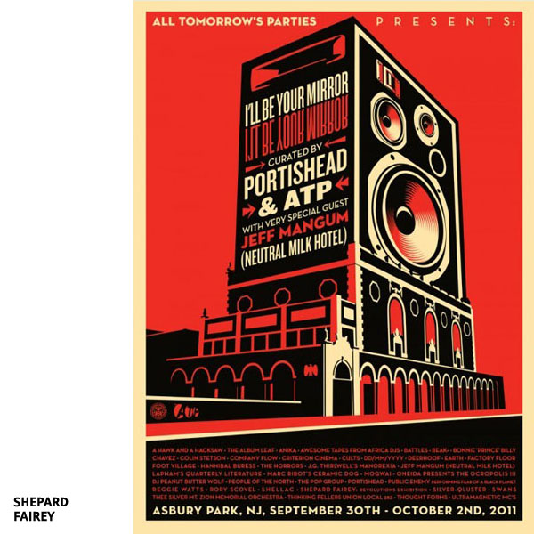 Affiche All Tomorrow’s Parties par Shepard Fairey