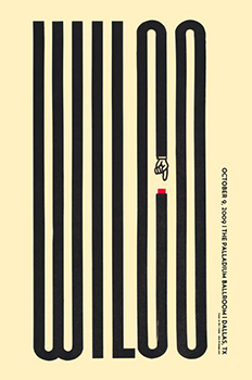 Wilco letterpress poster par Dirk Fowler