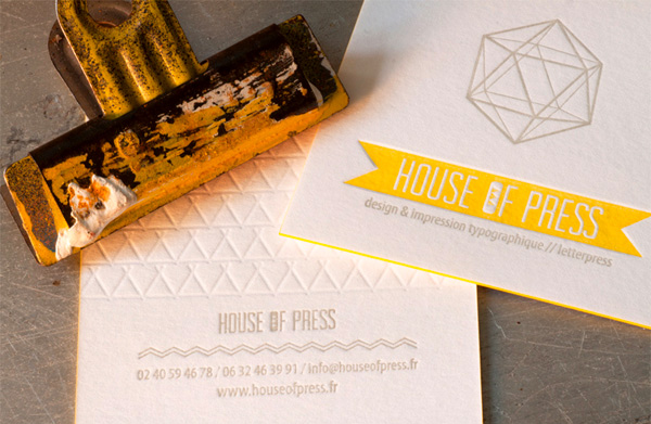 carte presse typographique House of press