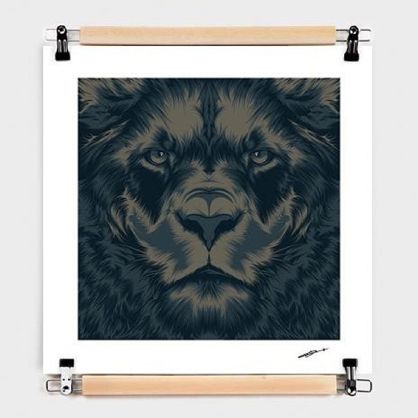 Lion by CranioDsgn © Photo Curioos et porte affiche Poster-pant