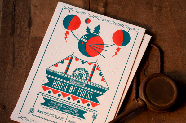 fly presse typo imprimée par House of press