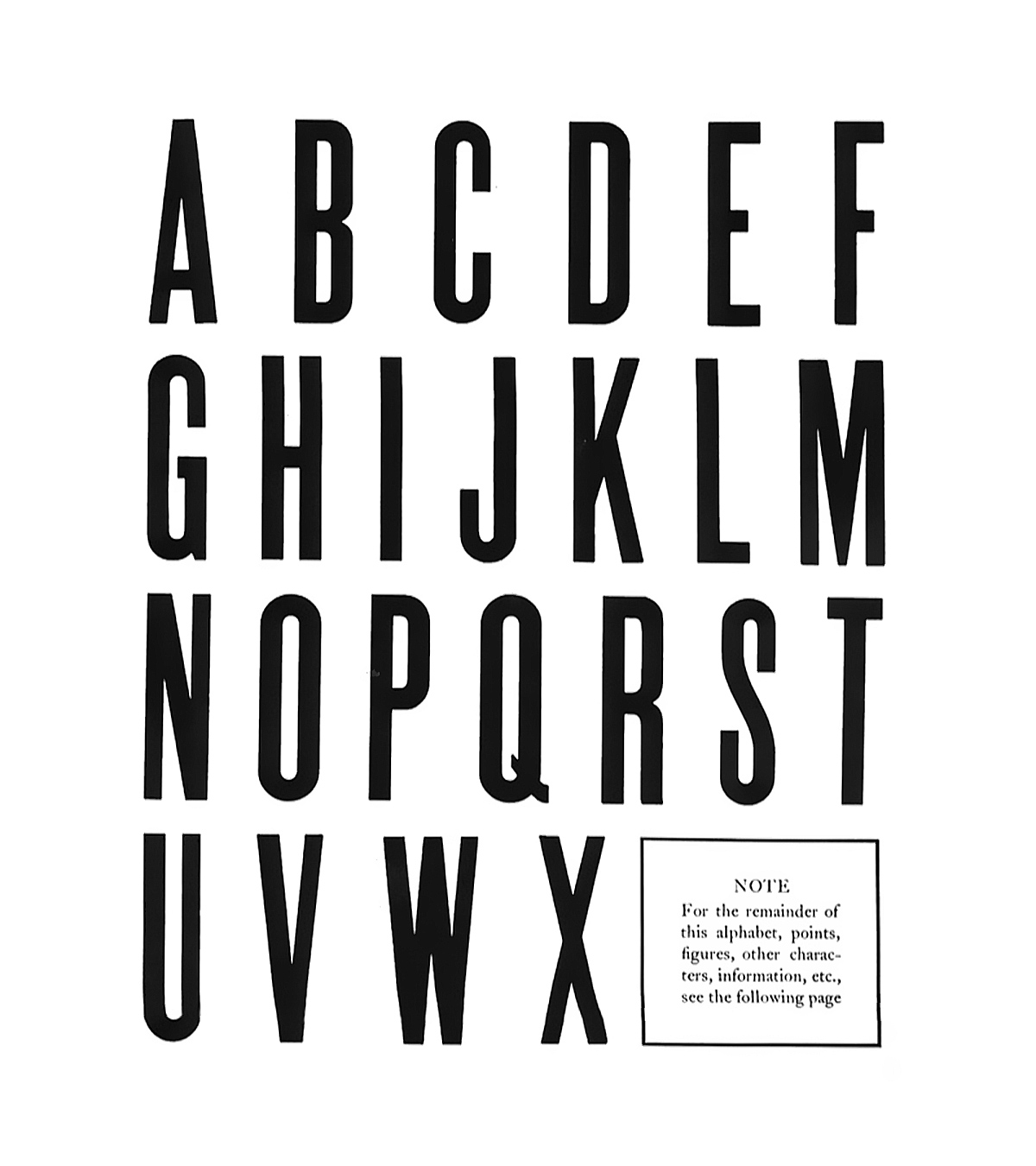 Record Gothic Extra Condensed créée pour la Ludlow Typograph & Co