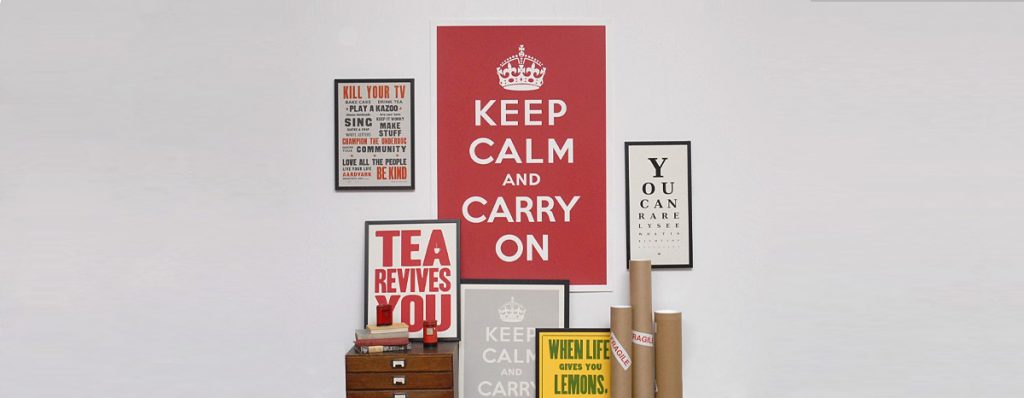 Keep Calm & Carry on affiche
