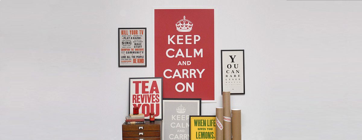 Keep Calm & Carry on affiche