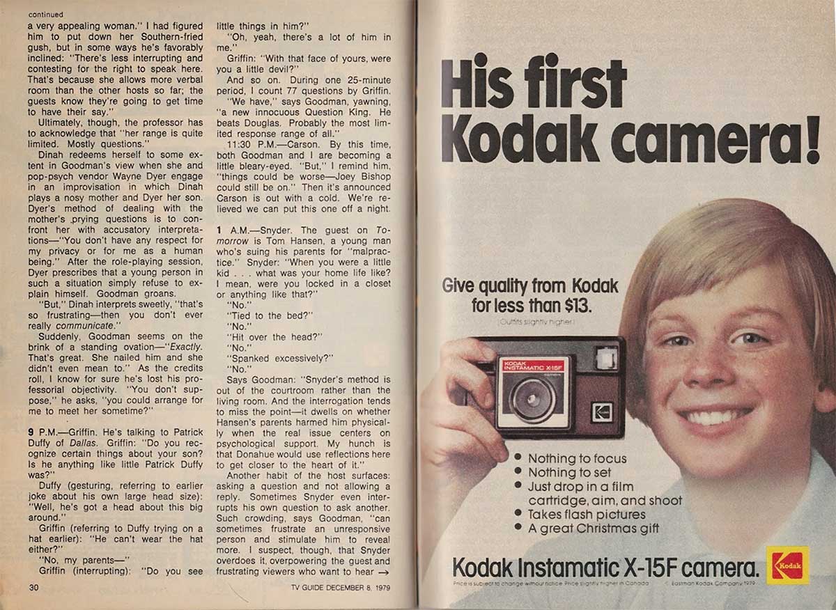 Publicité Kodak first camera