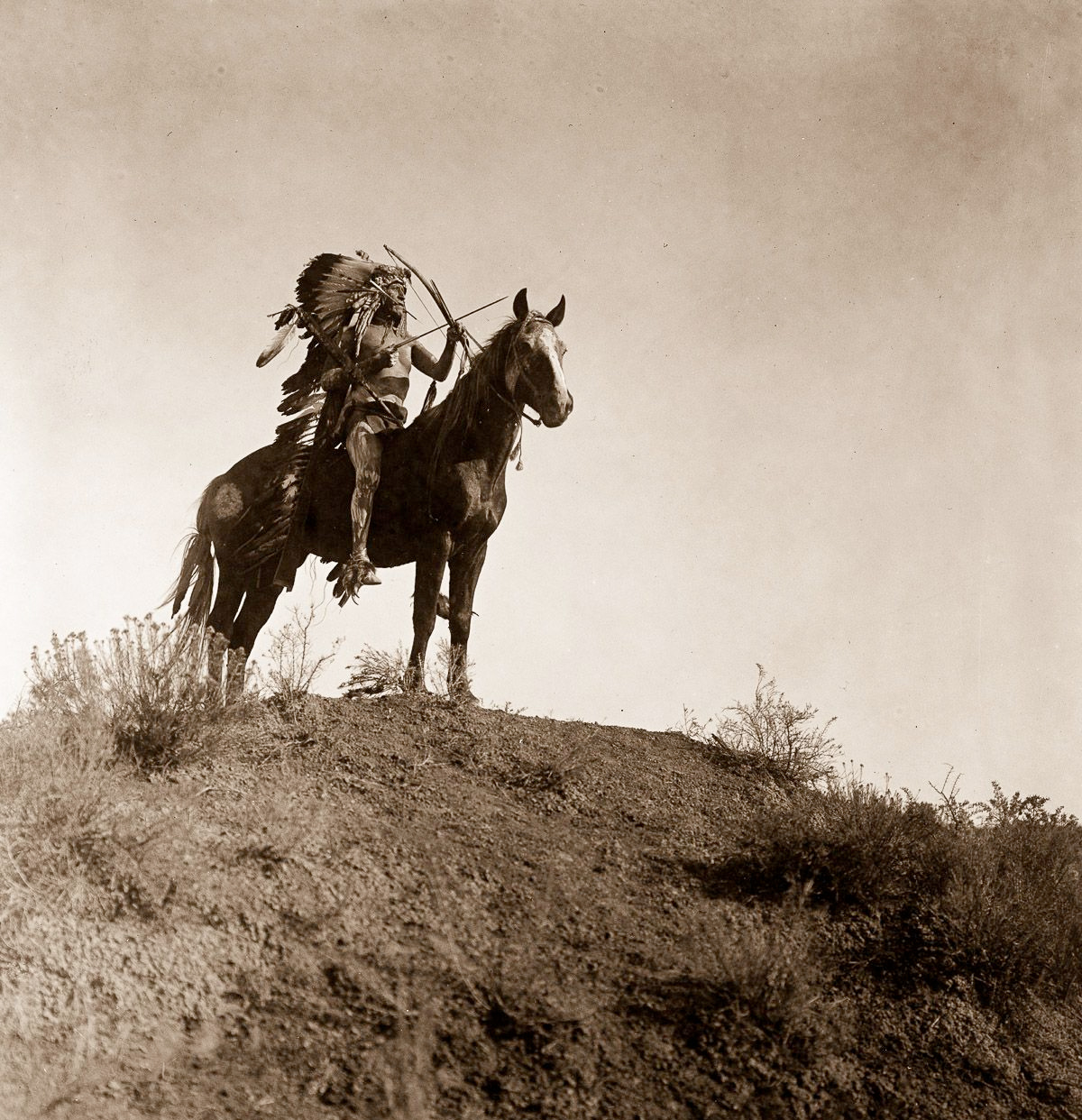 Photographie de 1908 par Edward S. Curtis.