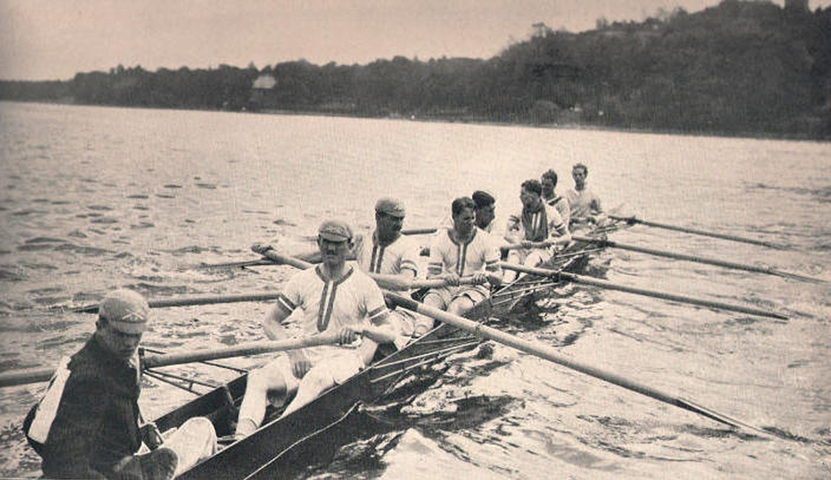 Aux jeux olympiques de Stockholm en 1912, le "Leander's eight"