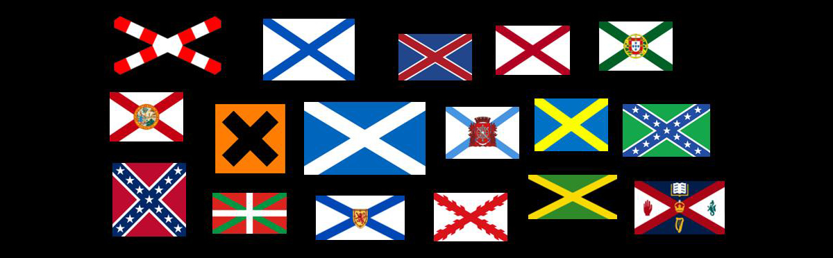 Saltire logos croisés