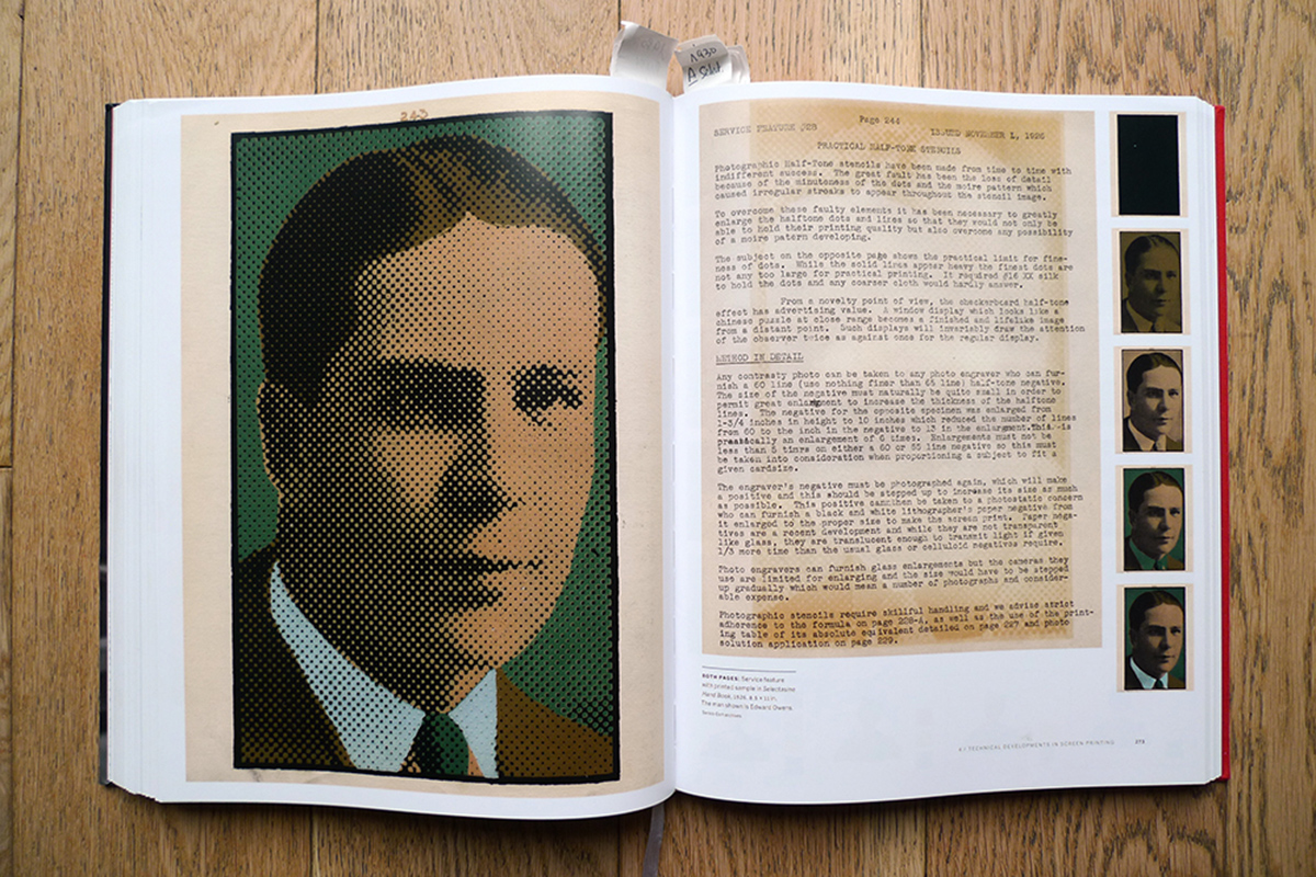 Impression par Selectasine en 1926 / A history of screenprinting par Guido Lengwiler / Photo © Dezzig