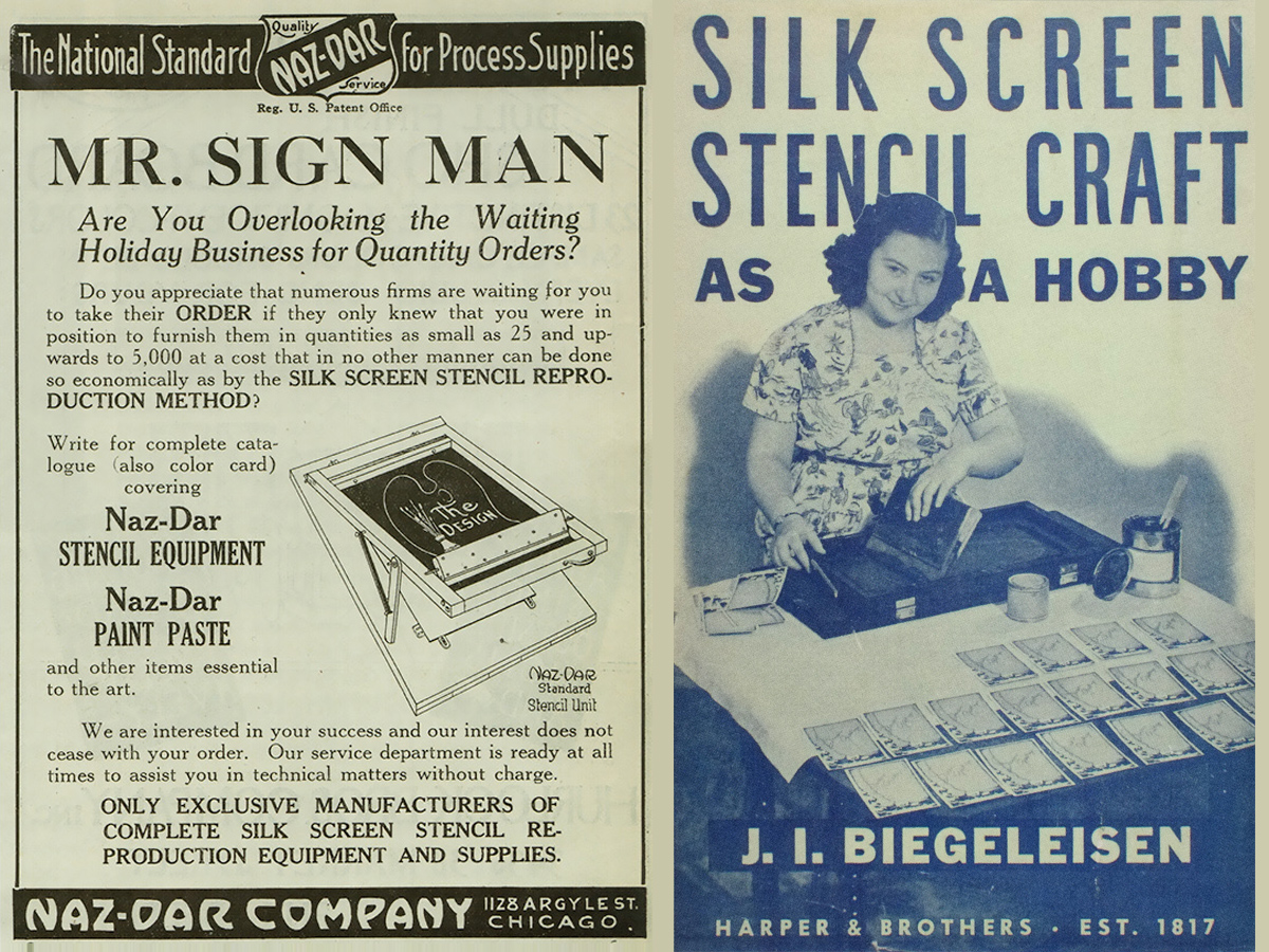 Signs of the Times premiers kits de sérigraphie en 1925