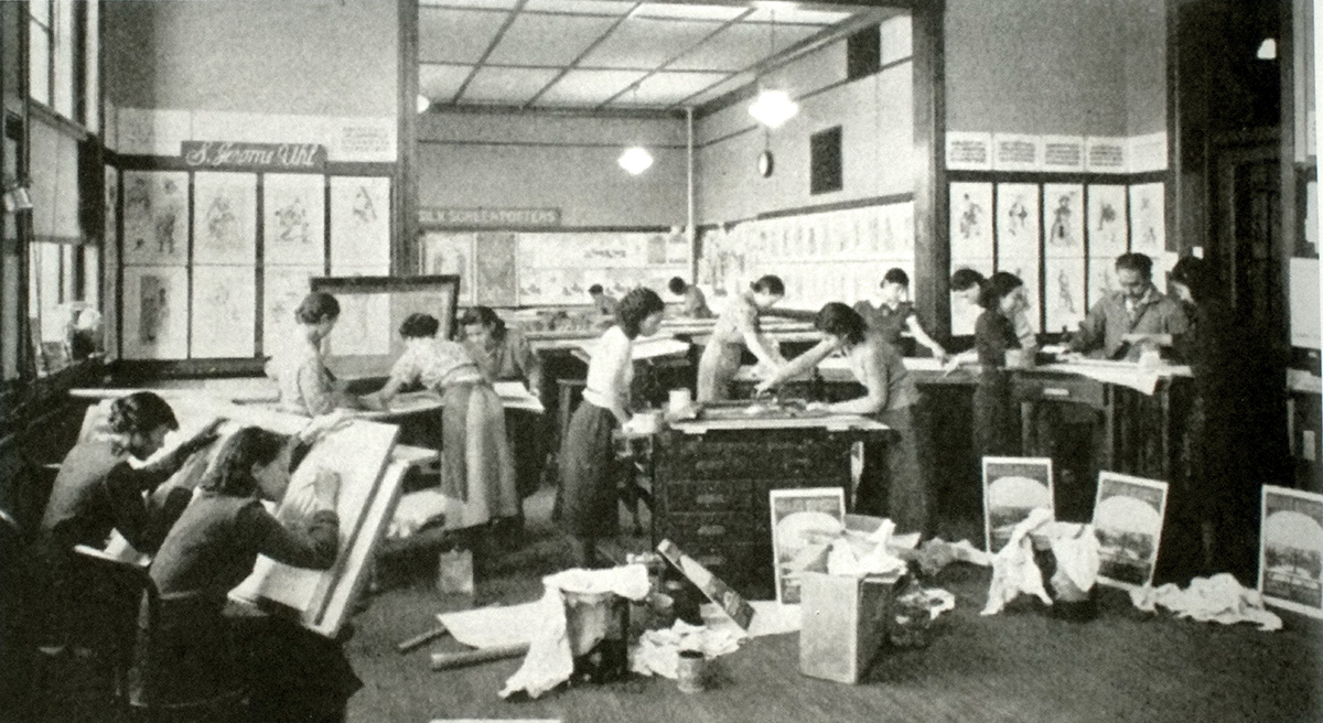 Les premières écoles de sérigraphie voient déjà le jour à New York en 1937.