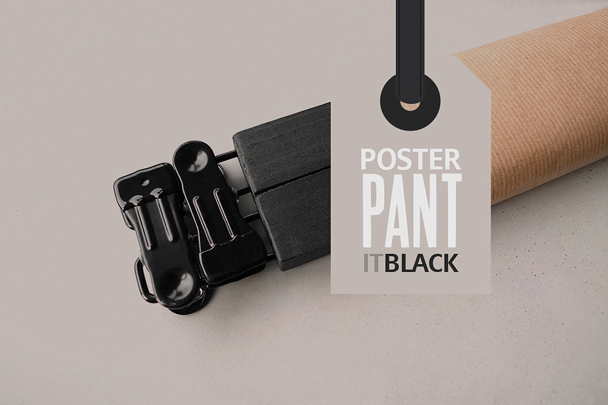 Poster-pant itBlack noir support mural porte affiche