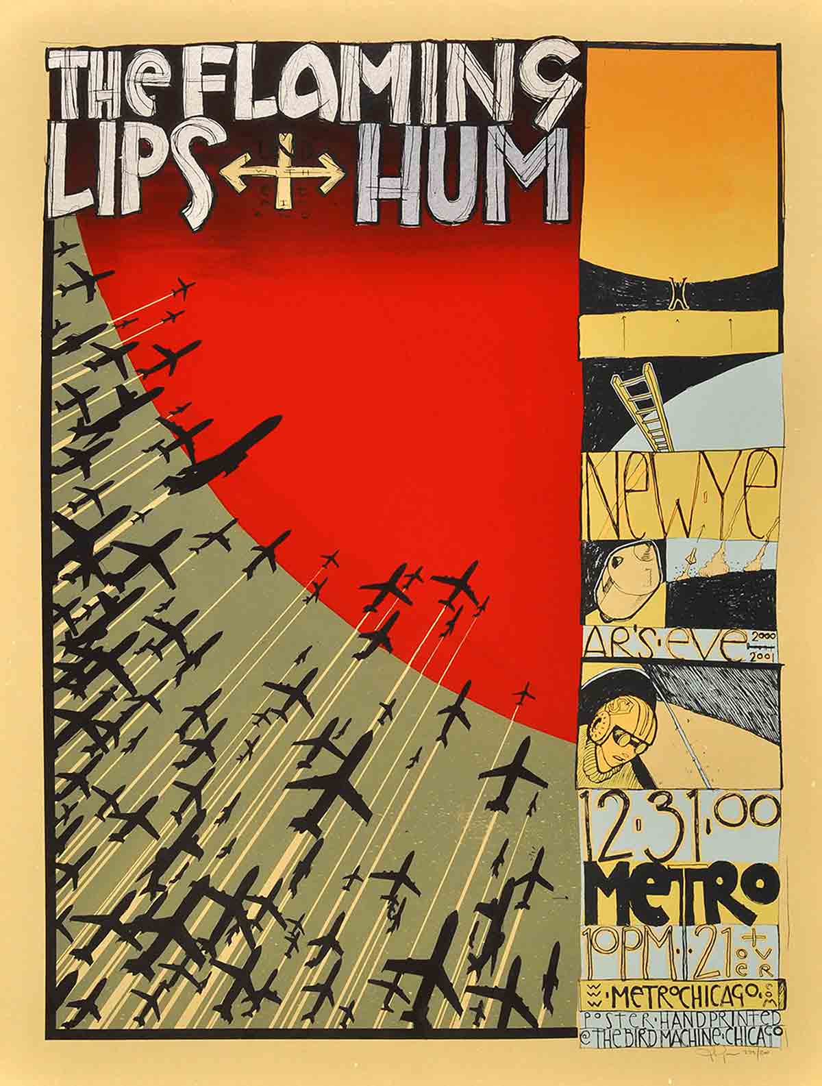 The Flaming Lips, sérigraphie de 2000 par Jay Ryan.