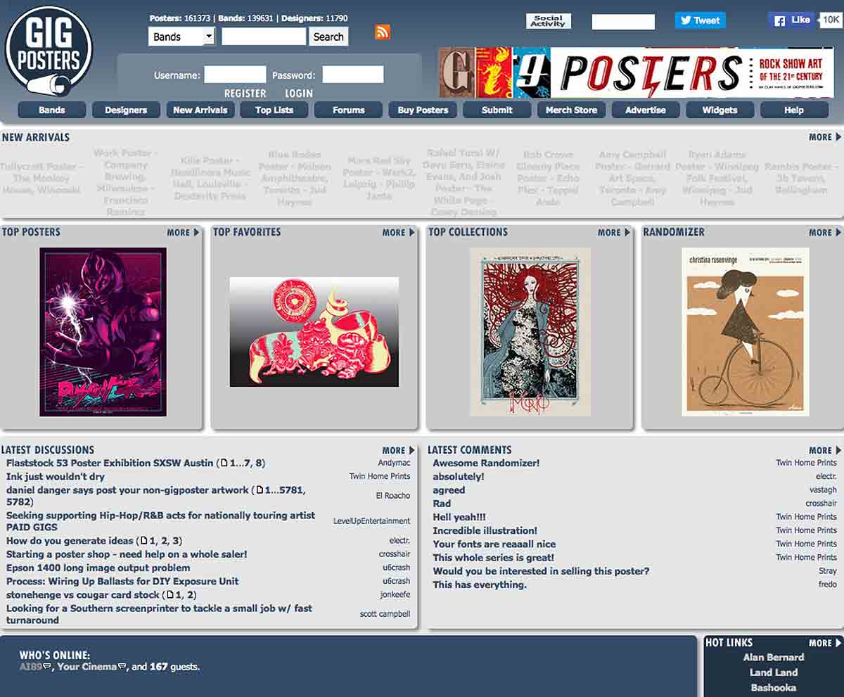 le site web gigposters website