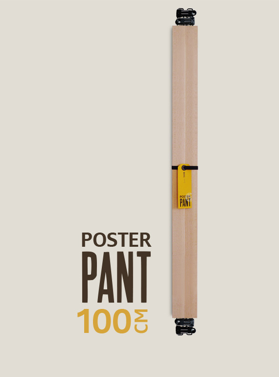 Support mural en bois pour affiches Poster-pant 100 cm