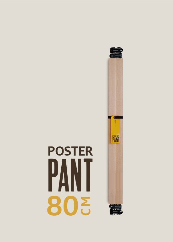 Support mural en bois pour affiches Poster-pant 80 cm