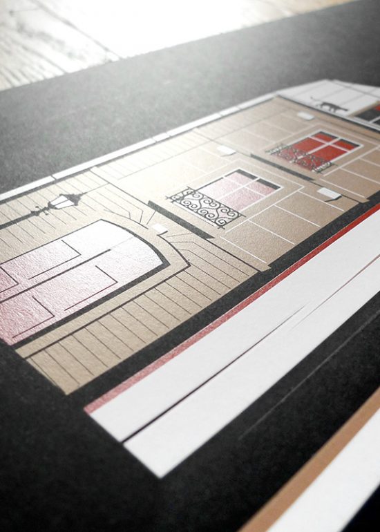 The Apartments screenprint