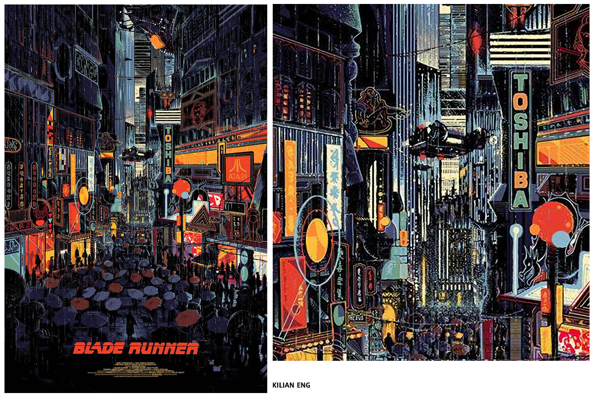 Sérigraphie Blade Runner par KILIAN ENG