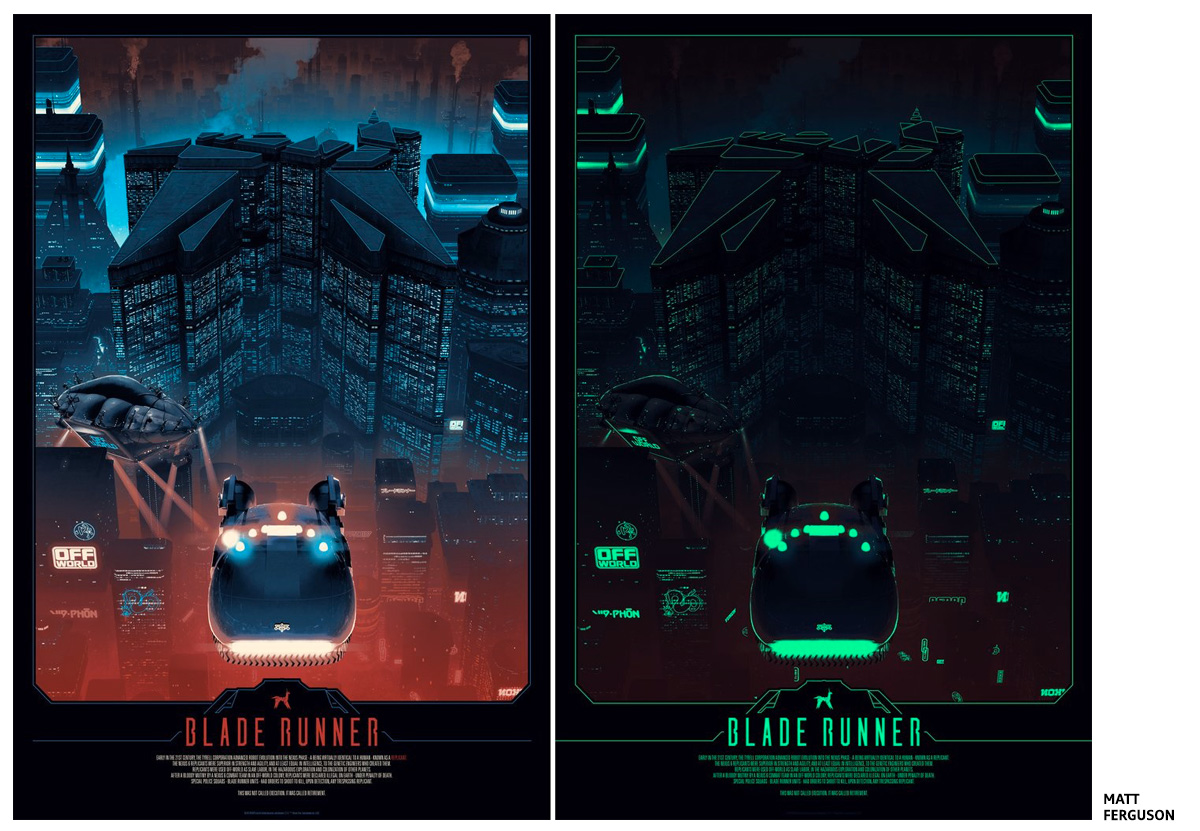 Blade Runner by Matt Ferguson Screen print