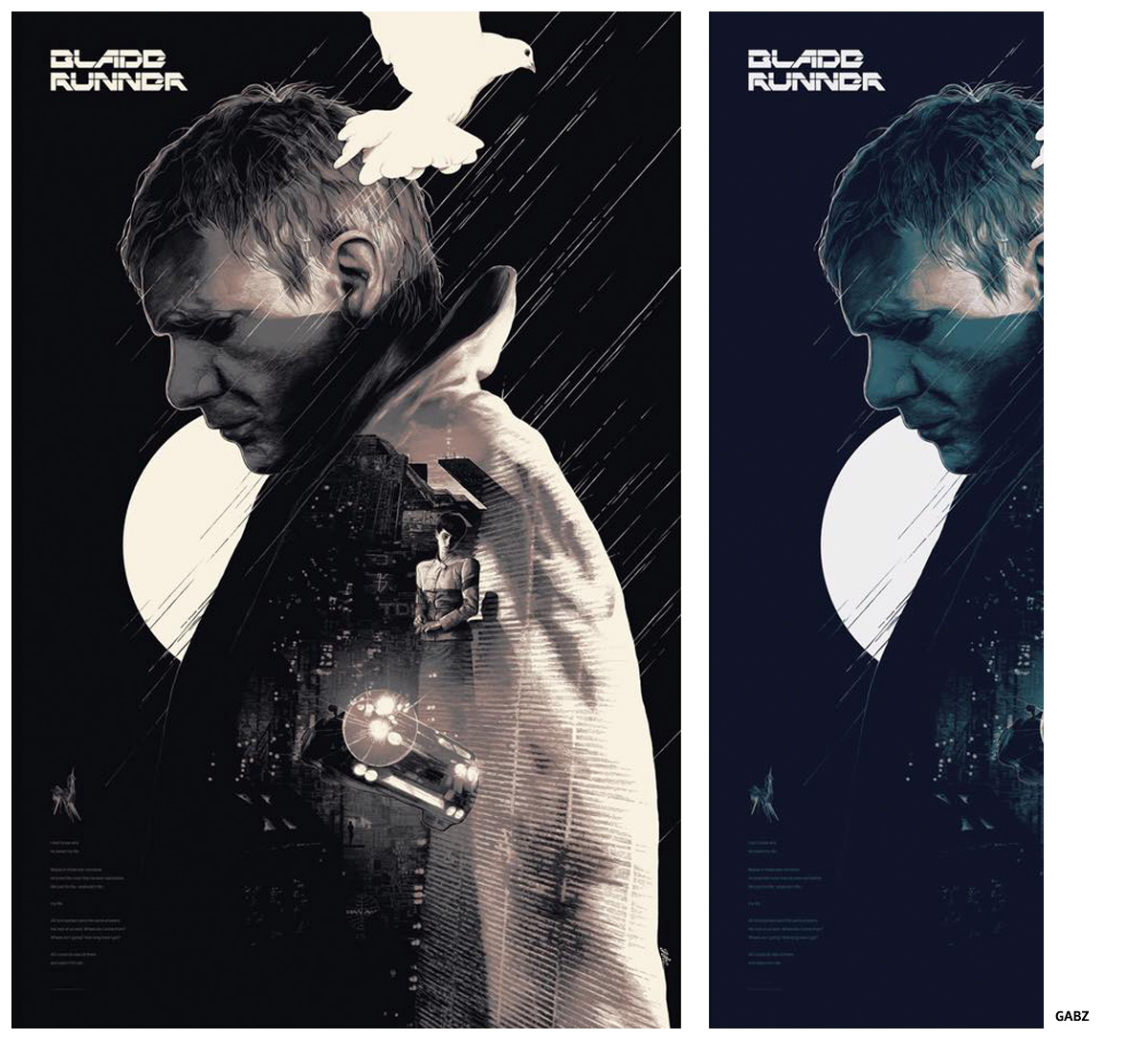Sérigraphie Blade Runner by Grzegorz Domaradzki aka ”Gabz”
