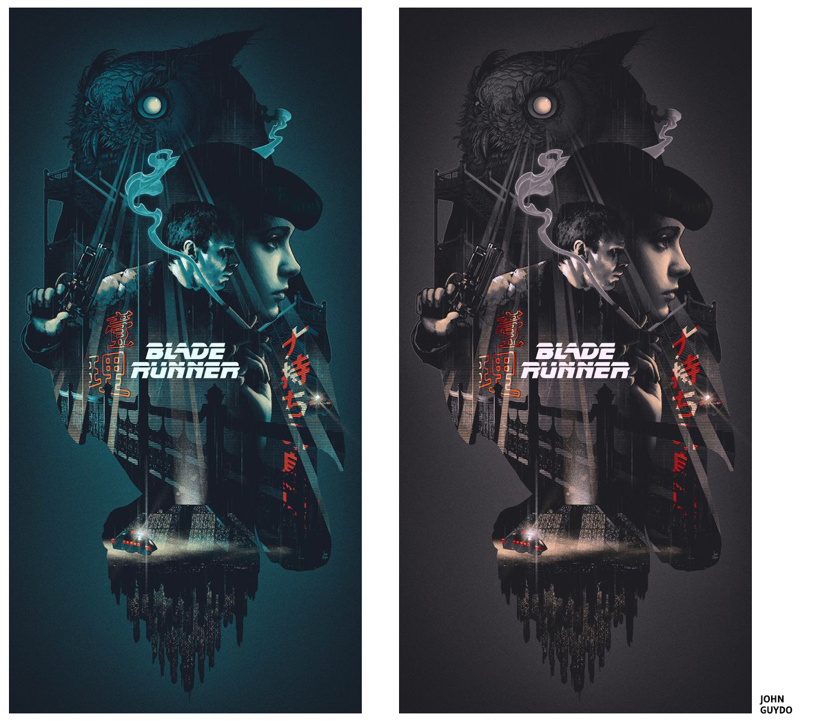 Sérigraphie Blade Runner by John Guydo Screen print