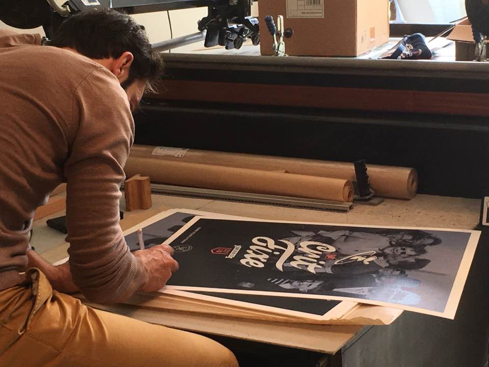 Sérigraphie Crit Fixe Saint-Julien par Dezzig