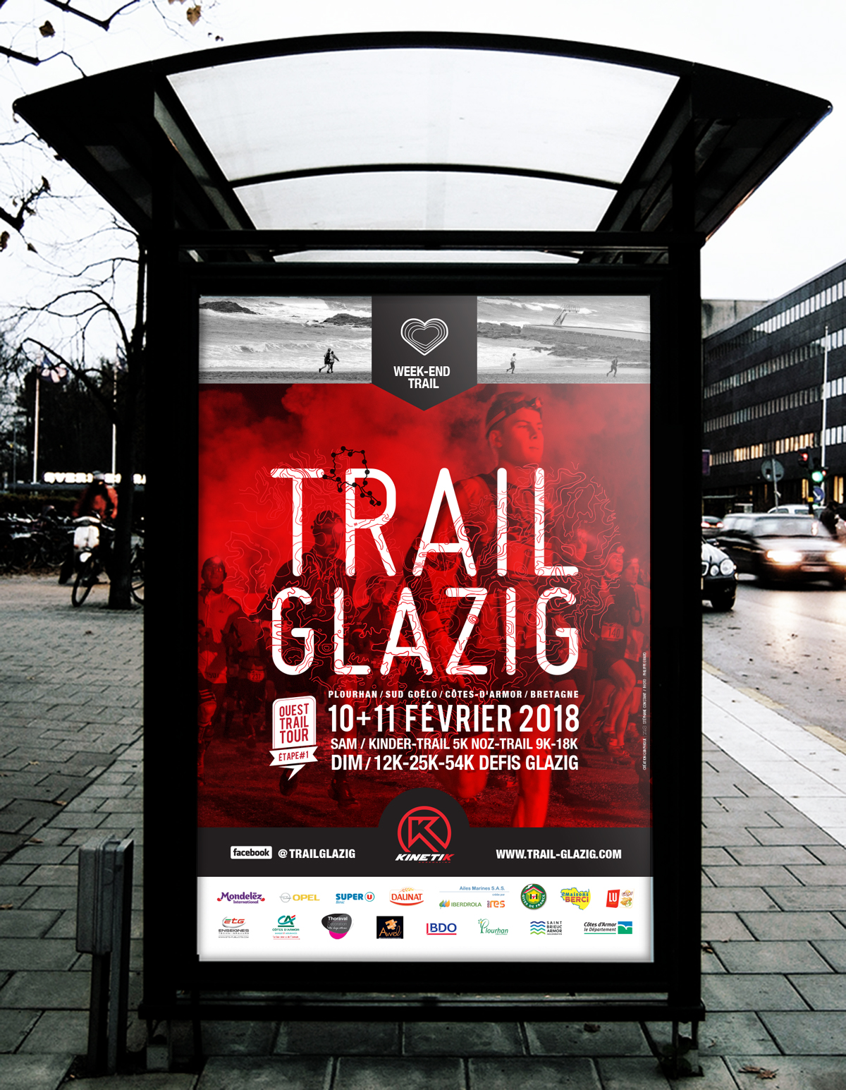 Affiche 2018 Trail Glazig par Dezzig