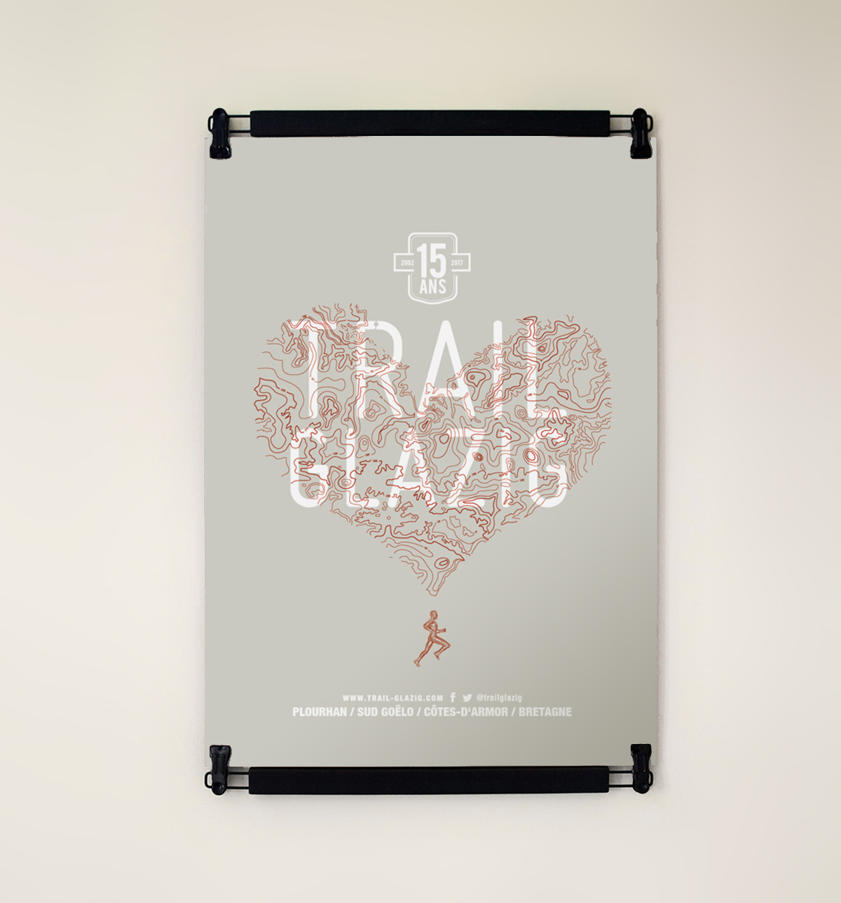 serigraphie Trail Glazig par Dezzig