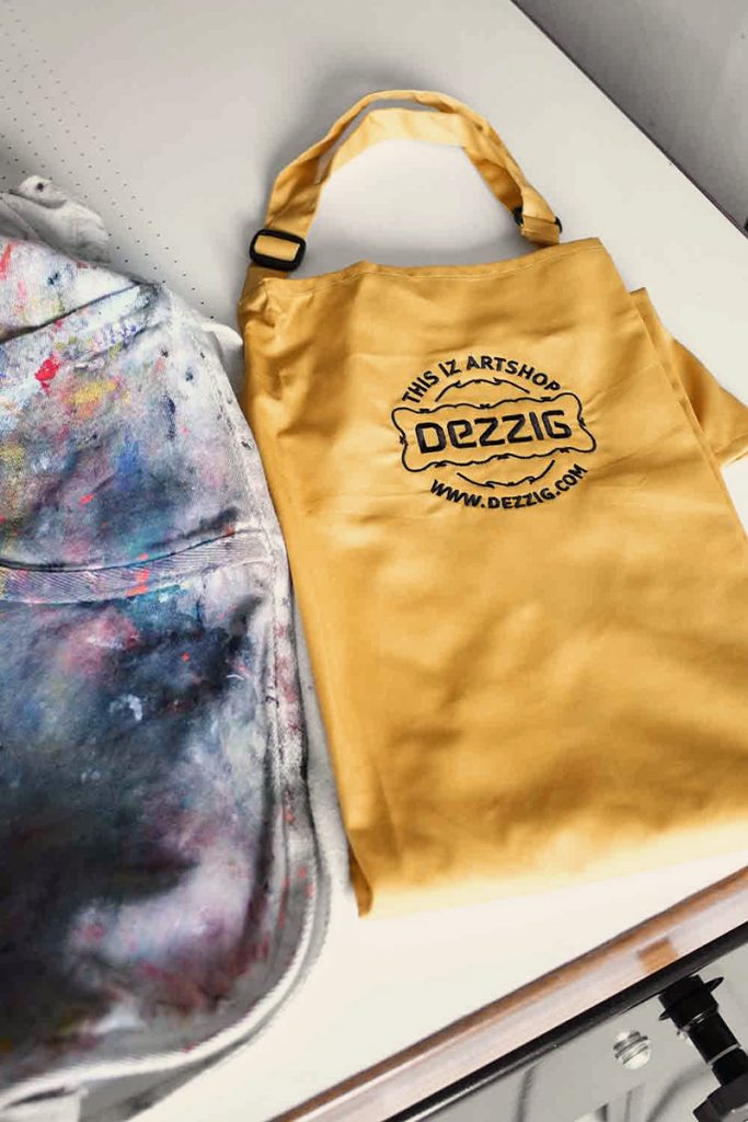 Tablier Dezzig sérigraphie