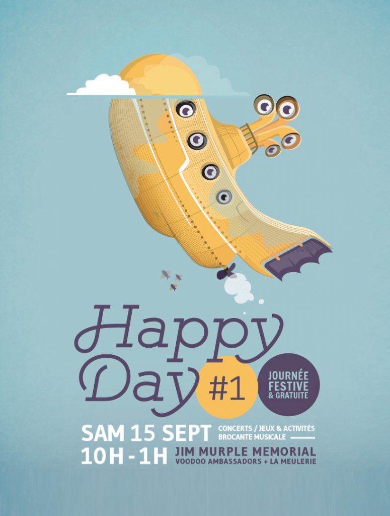Affiche Happy Day - La Citrouille - Dezzig
