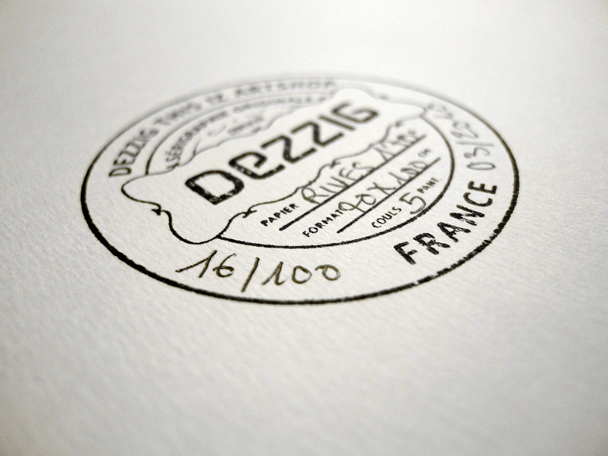 édition limitée imprimée en sérigraphie par Dezzig