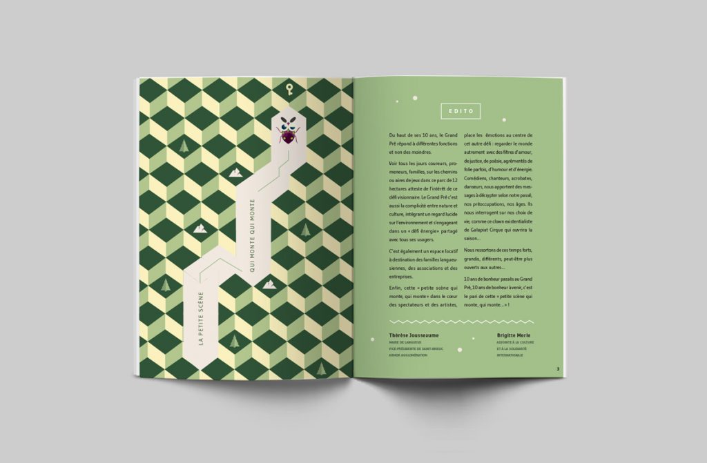 Mise en page programme Le Grand Pré par Dezzig