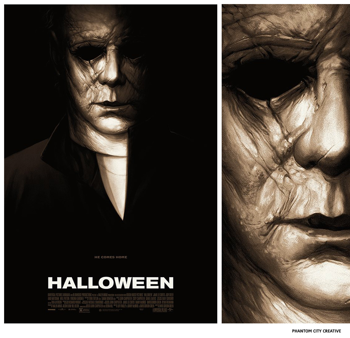 Halloween par Phantom City Creative sérigraphie affiche