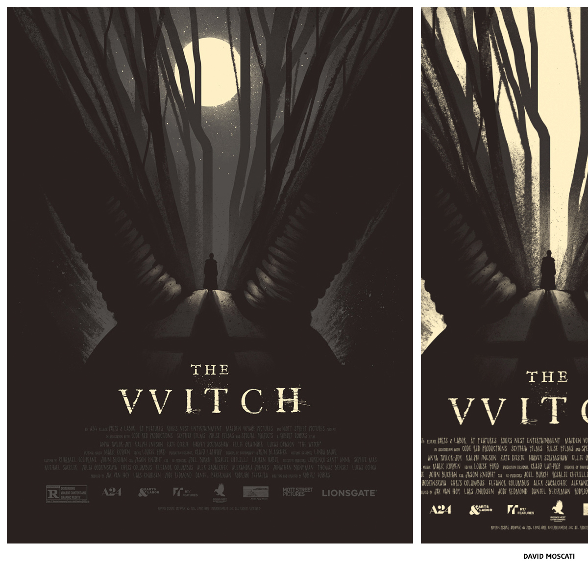 The Witch par David Moscati sérigraphie affiche