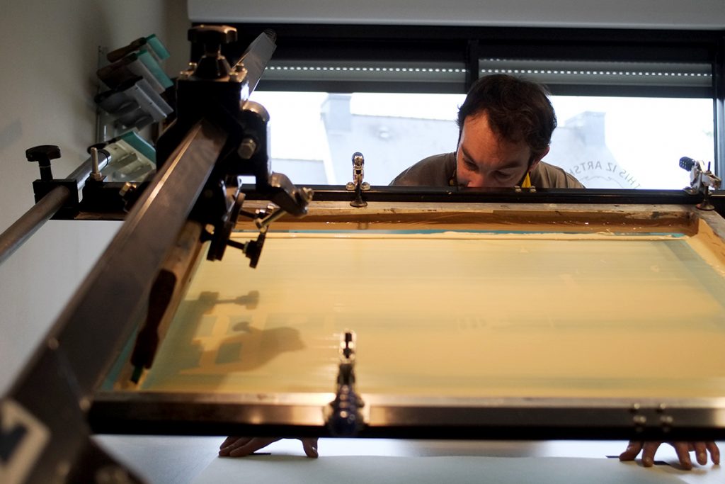 Sérigraphie screenprint Dezzig workshop