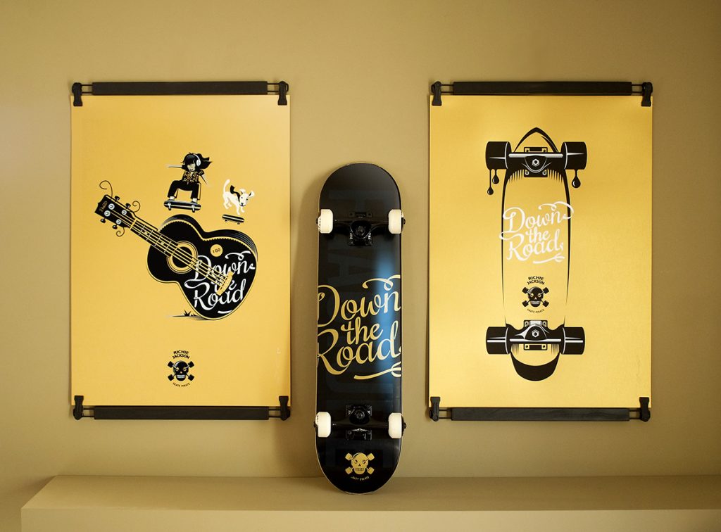 Deux sérigraphie Skate Pirate Richie Jackson