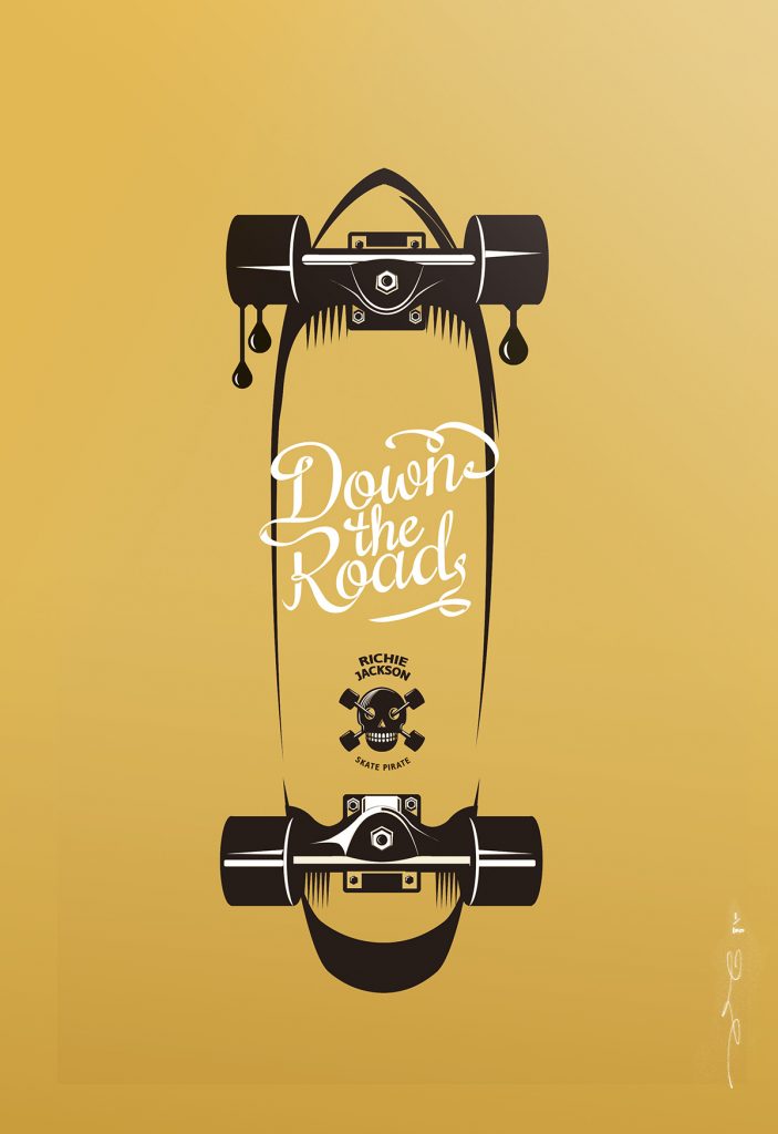Affiche sérigraphie Skate Richie Jackson en édition d'art limitée