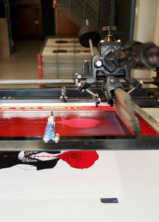 Impression Sérigraphie Charlotte Gainsbourg