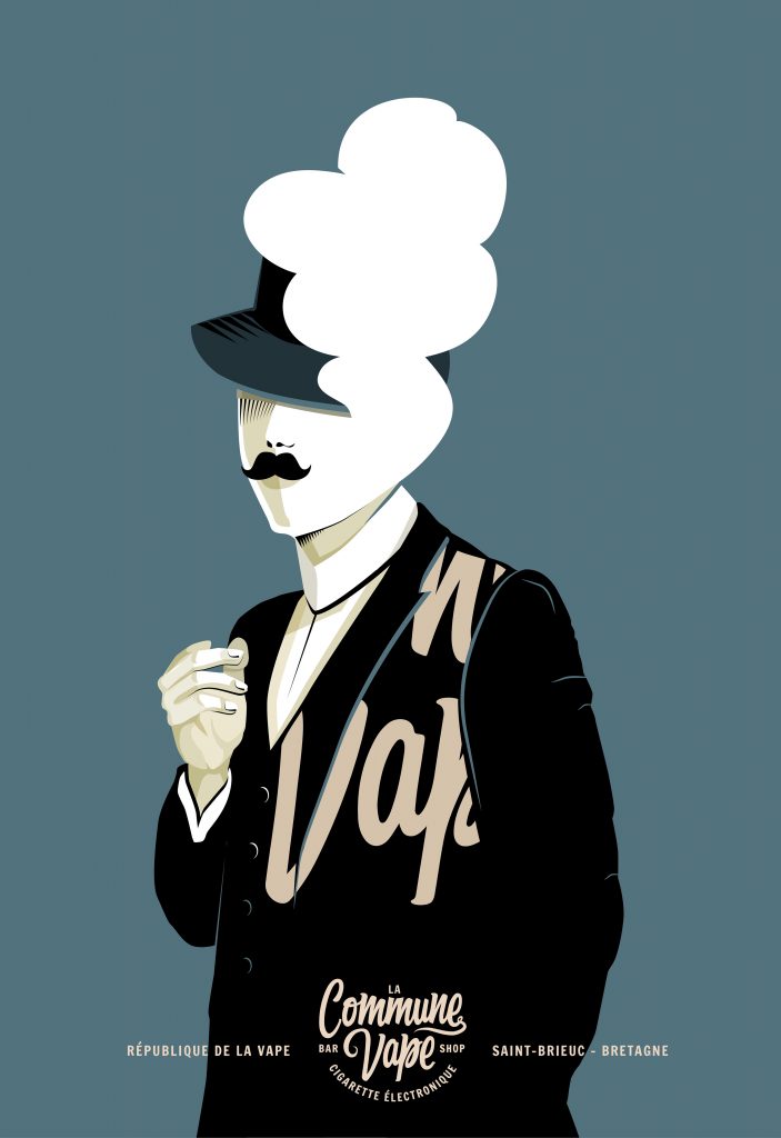 La Commaune Vape - affiche par Zig