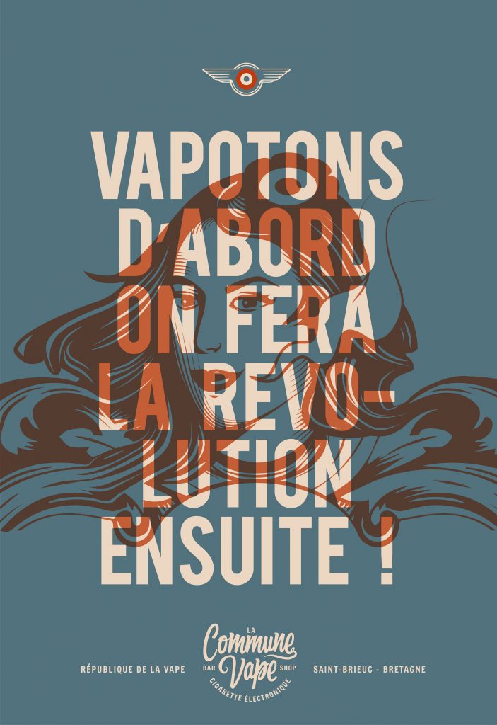 La Commaune Vape - affiche par Zig