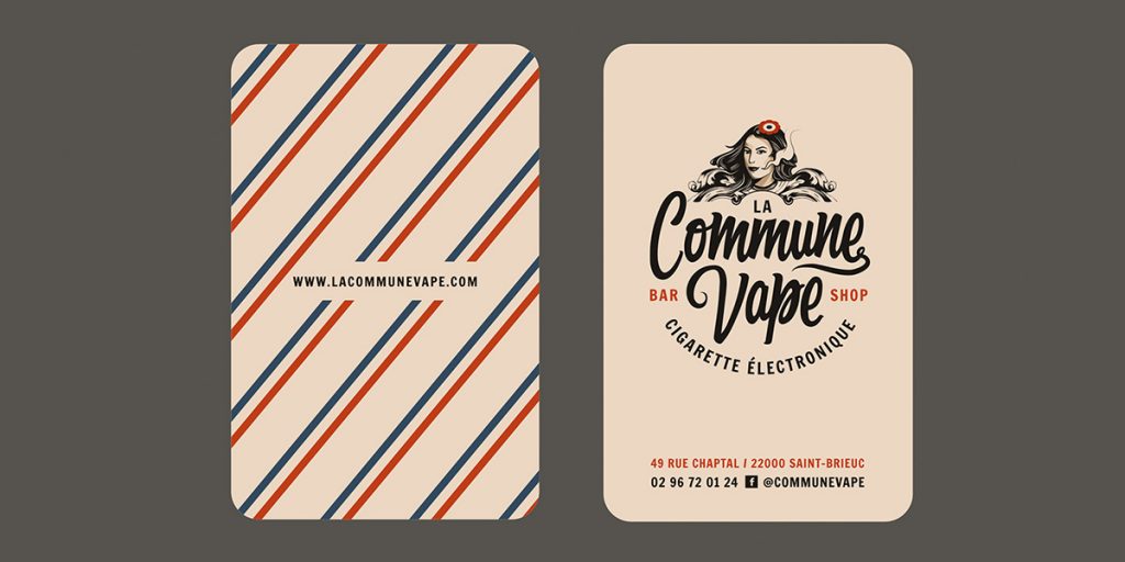 La Commaune Vape - identité graphique logo par Zig