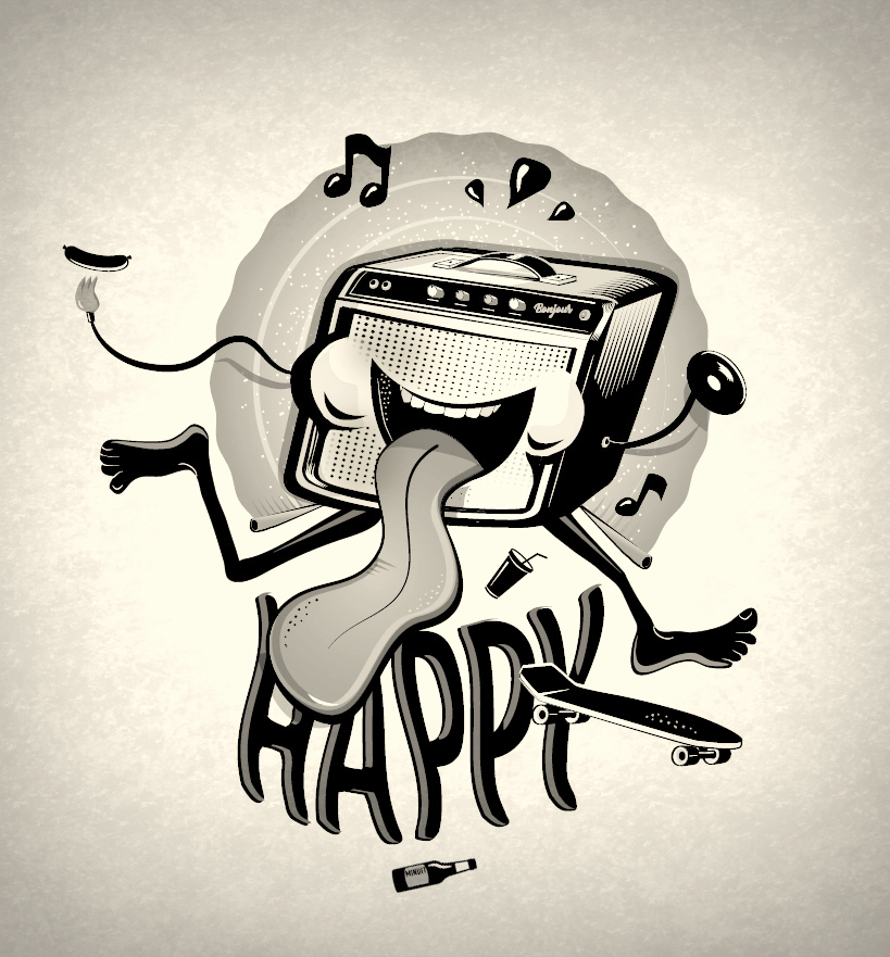 Happy illustration par Zig